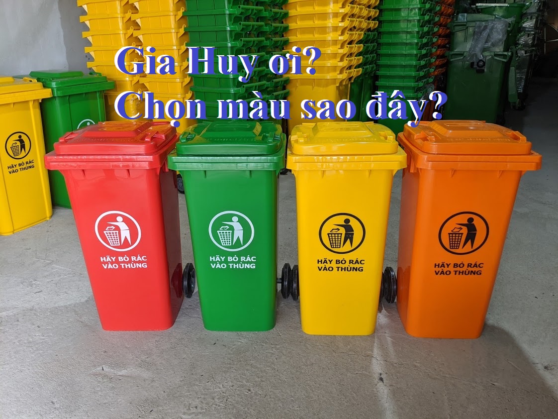 Quy định màu cho thùng rác