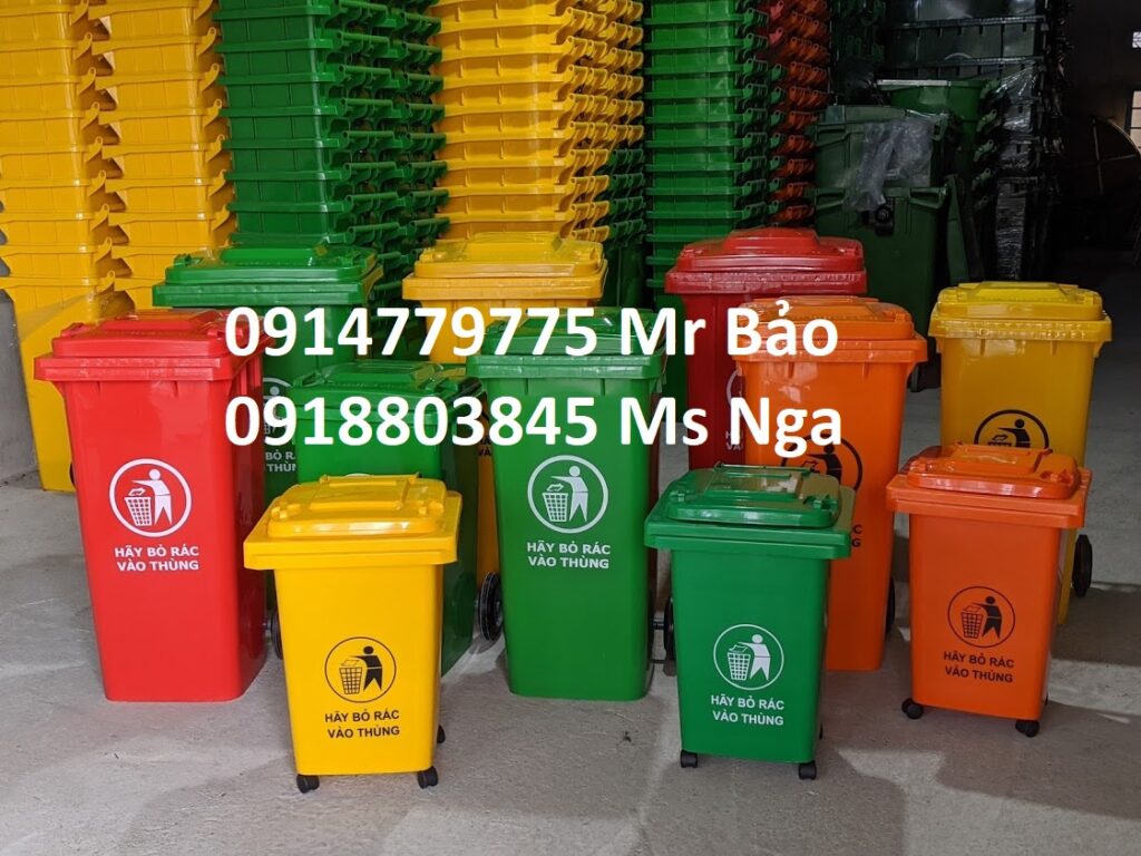 Tổng kho thùng rác Tại Đà Nẵng, phân phối các loại thùng rác công cộng