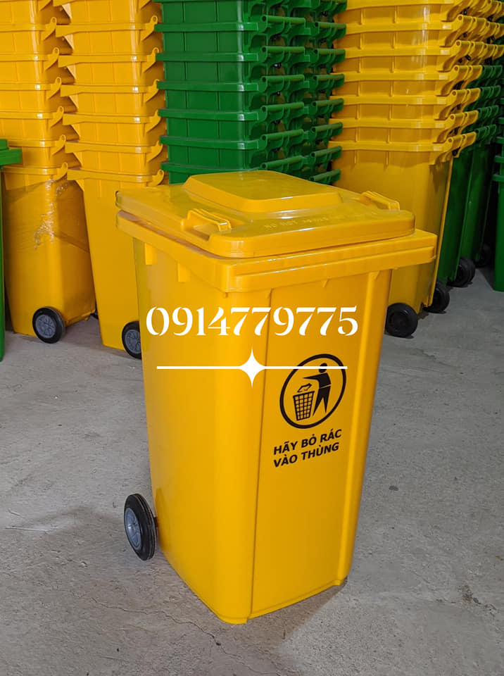 Mẫu thùng rác nhựa HDPE 120 lít